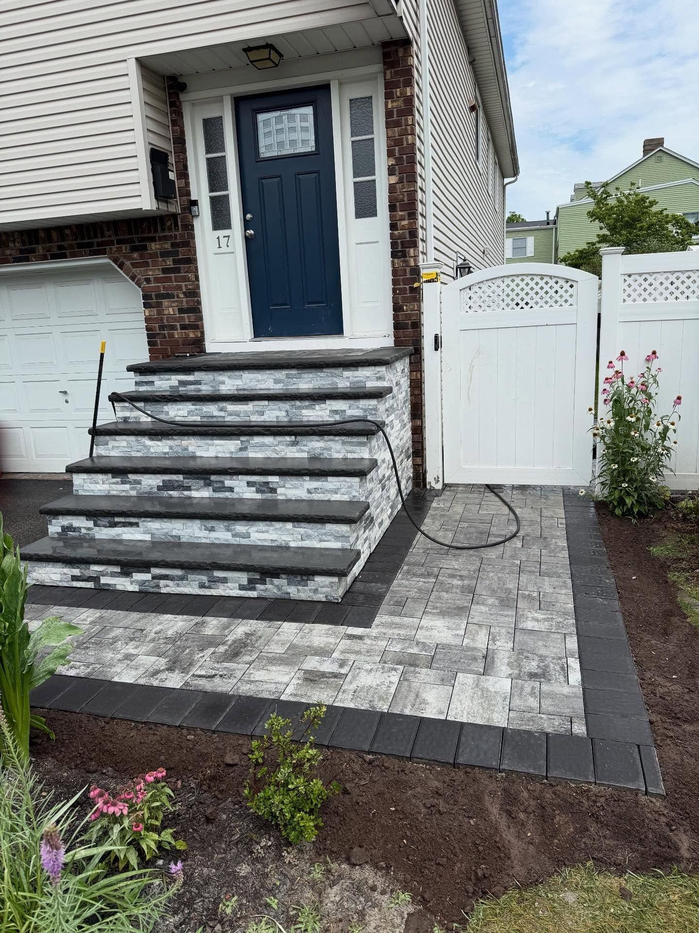 Completed masonry work at a Northern New Jersey home — Home Line Construction LLC